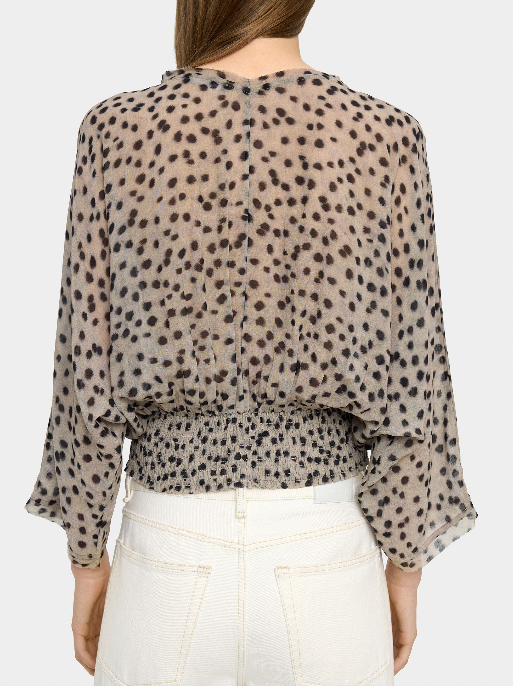Fluera blus med elastiker