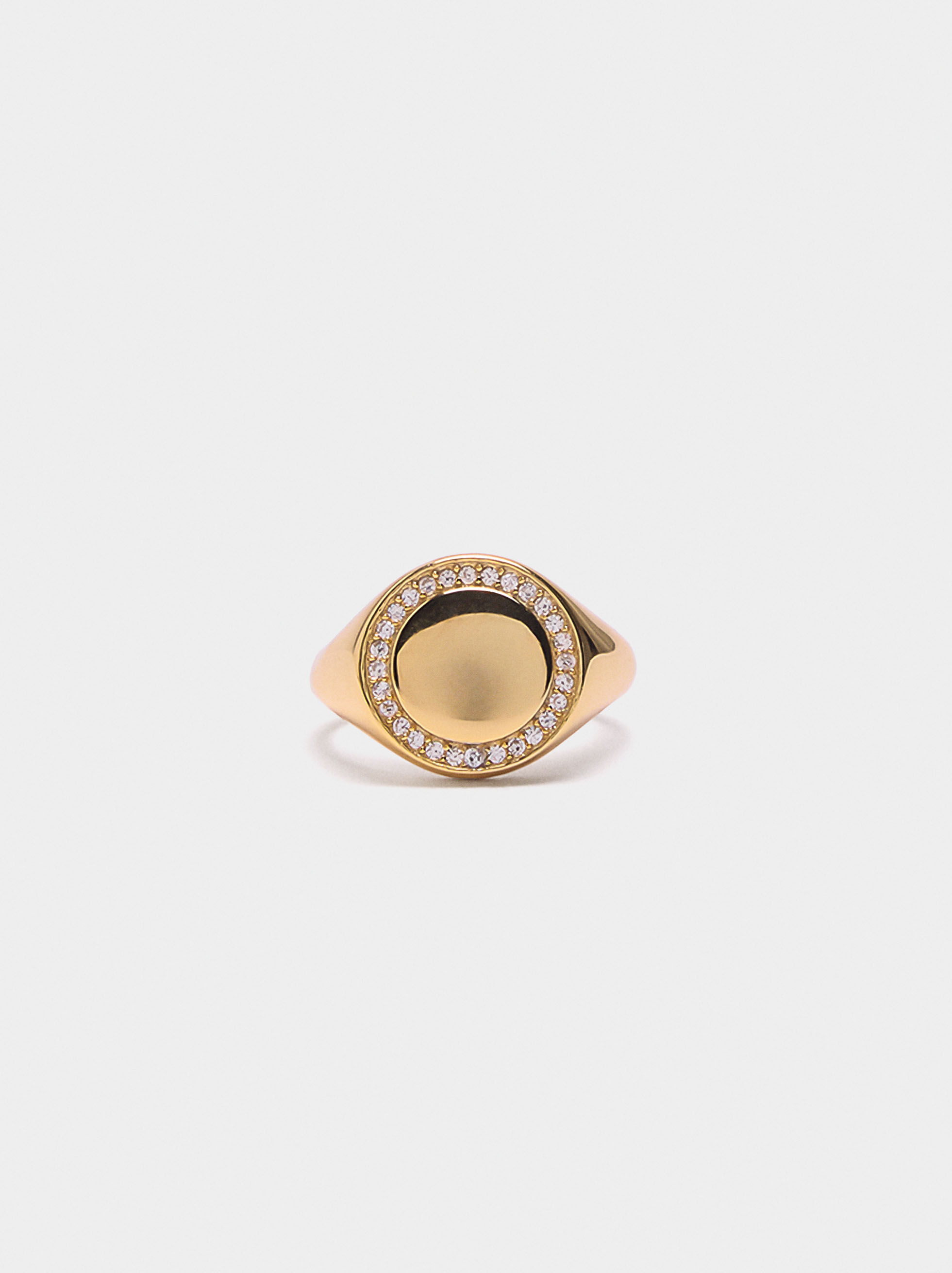 Anel med zirkonier - 925 silver