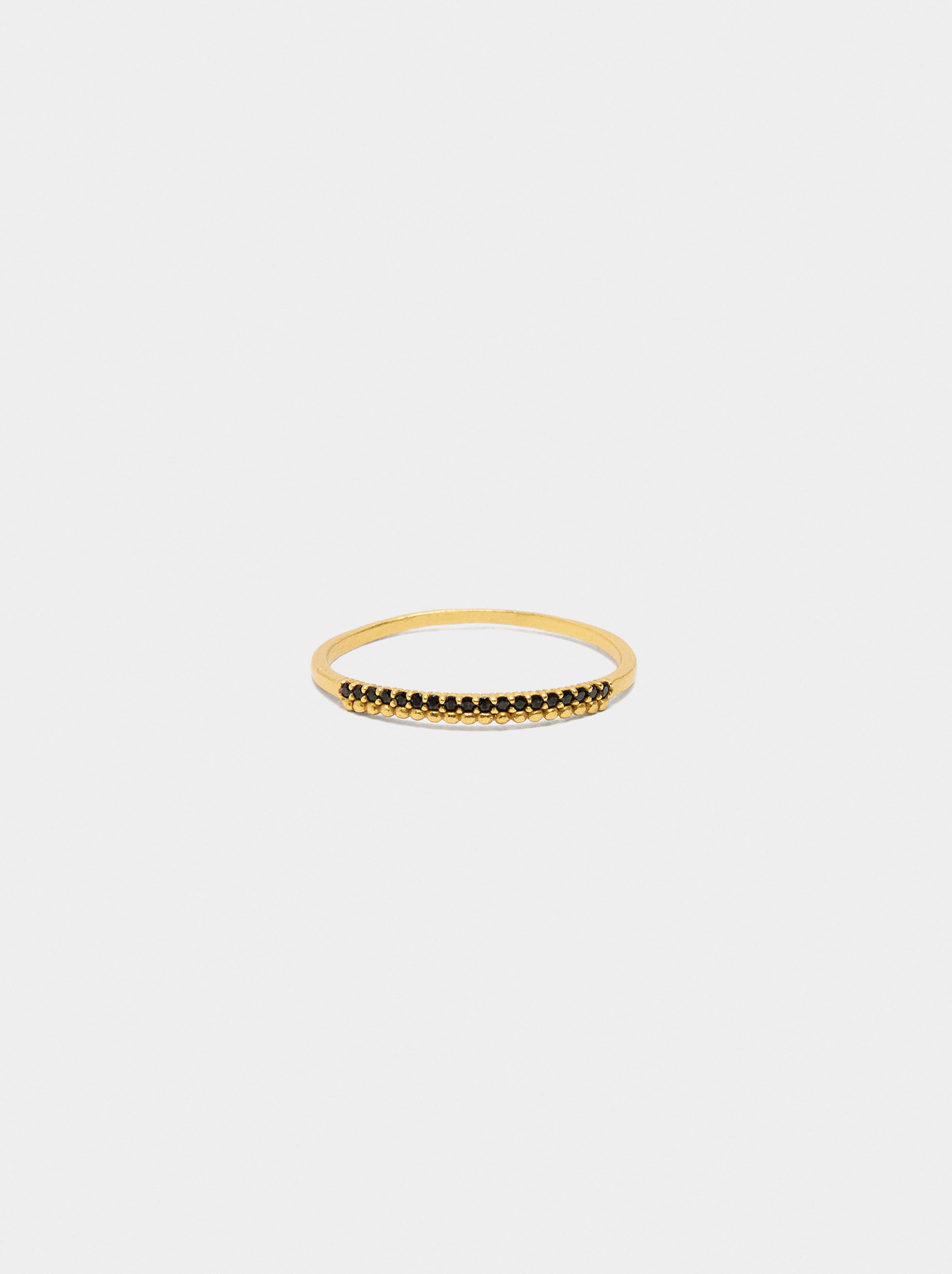 Fint anel med zirkoner - 925:s silver