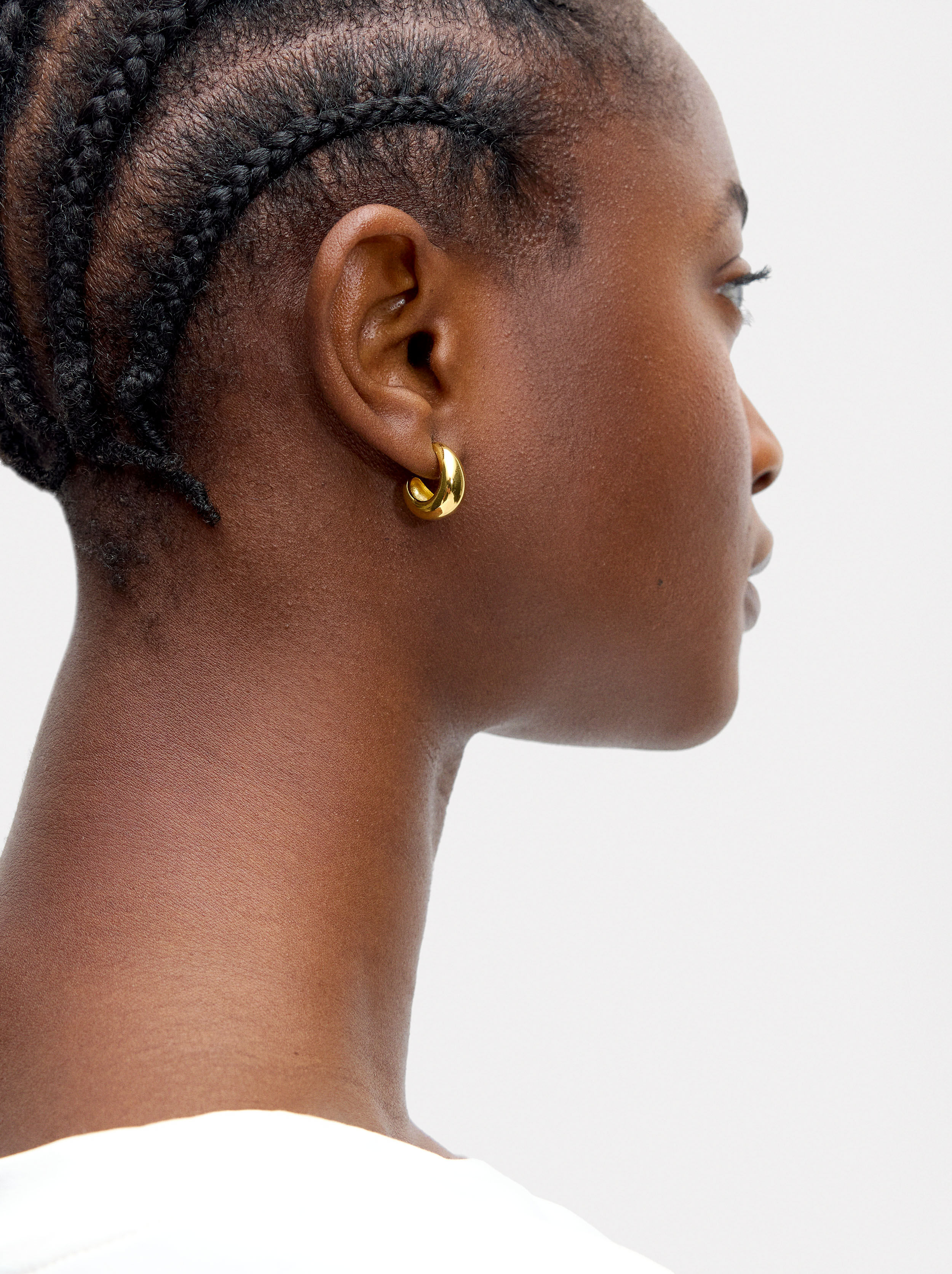 Ovala örhängen - 925 sterling silver