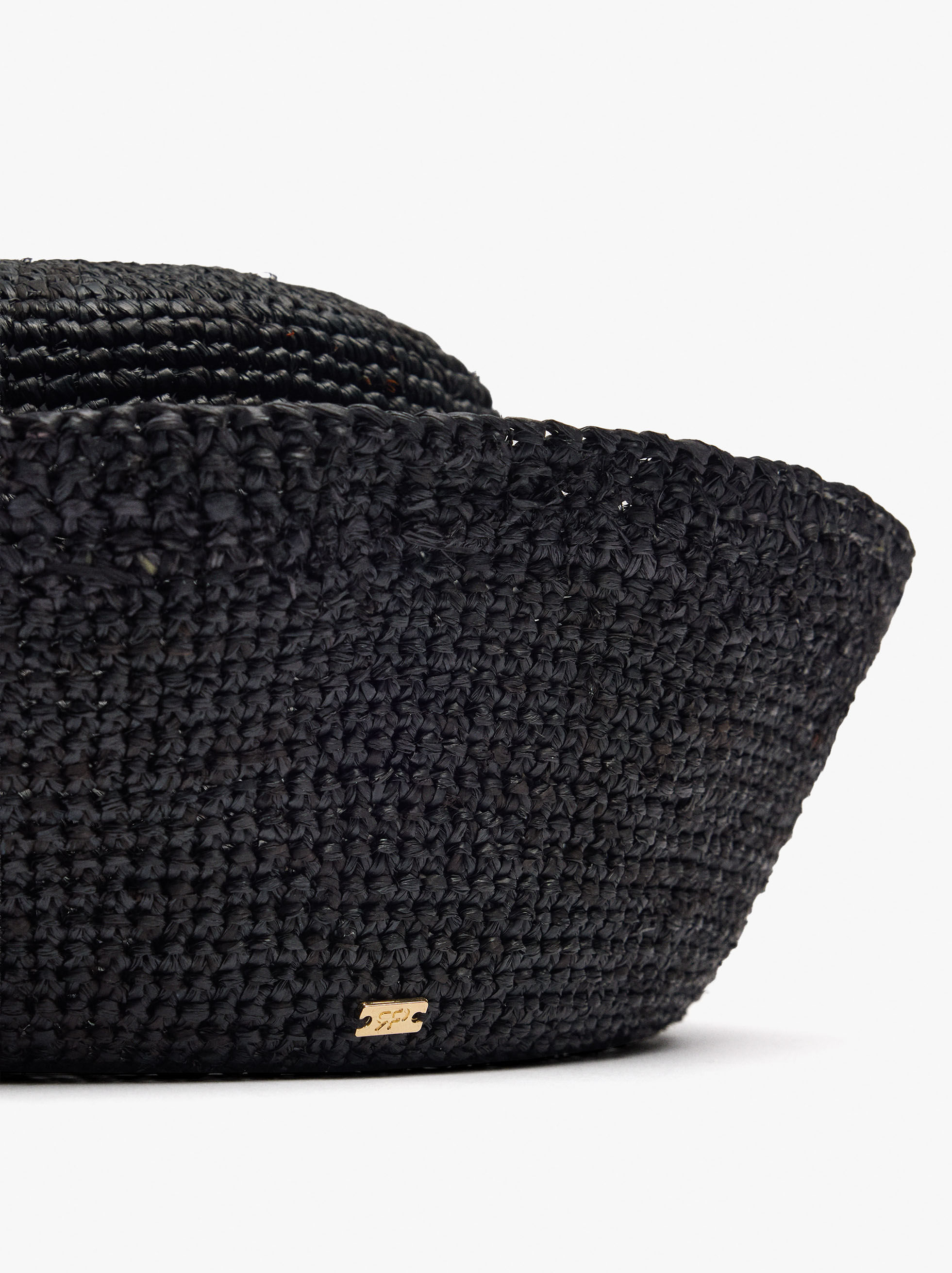 Pillboxhatt 100 % raffia