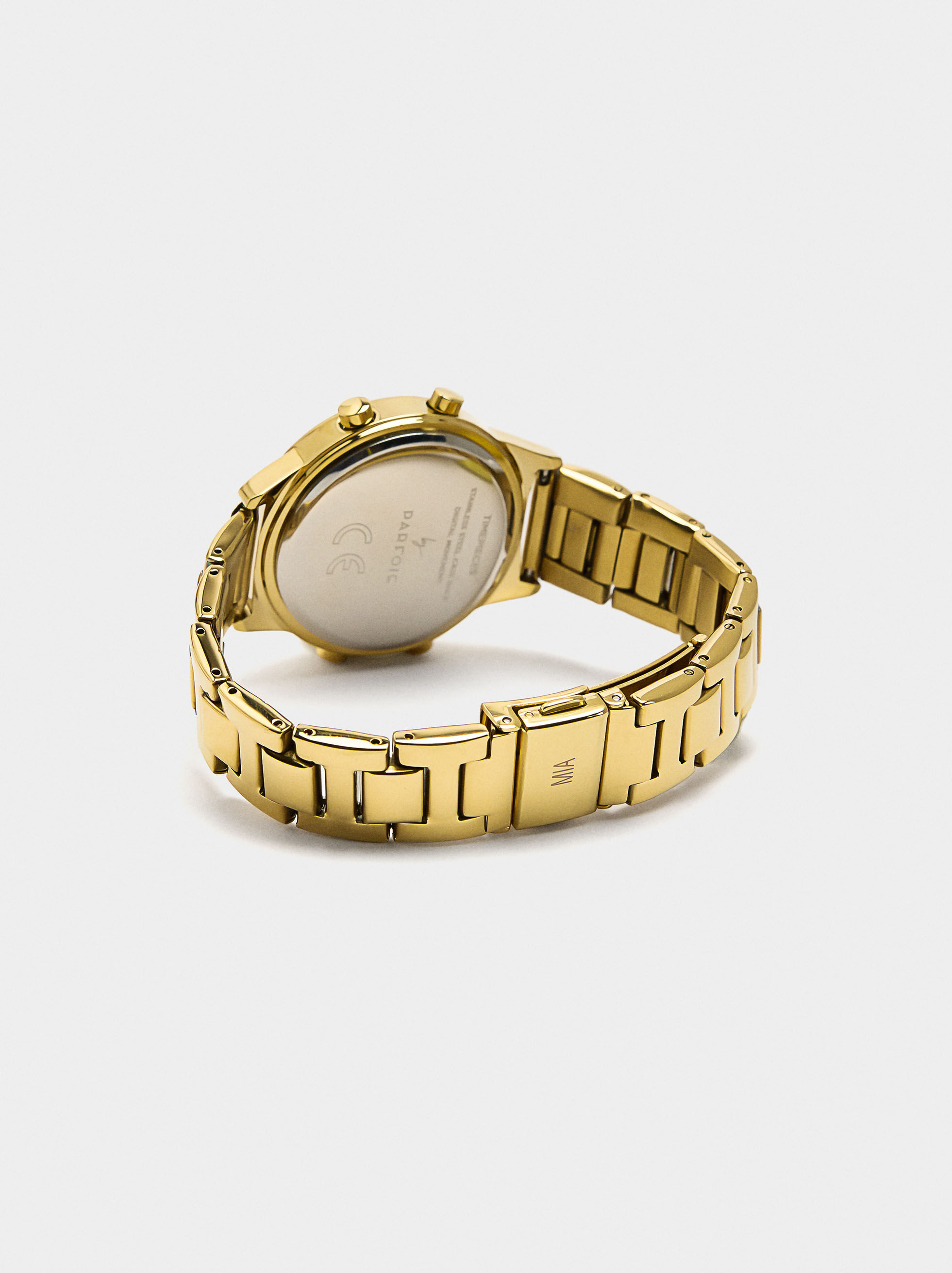 Digitalur med stålband
