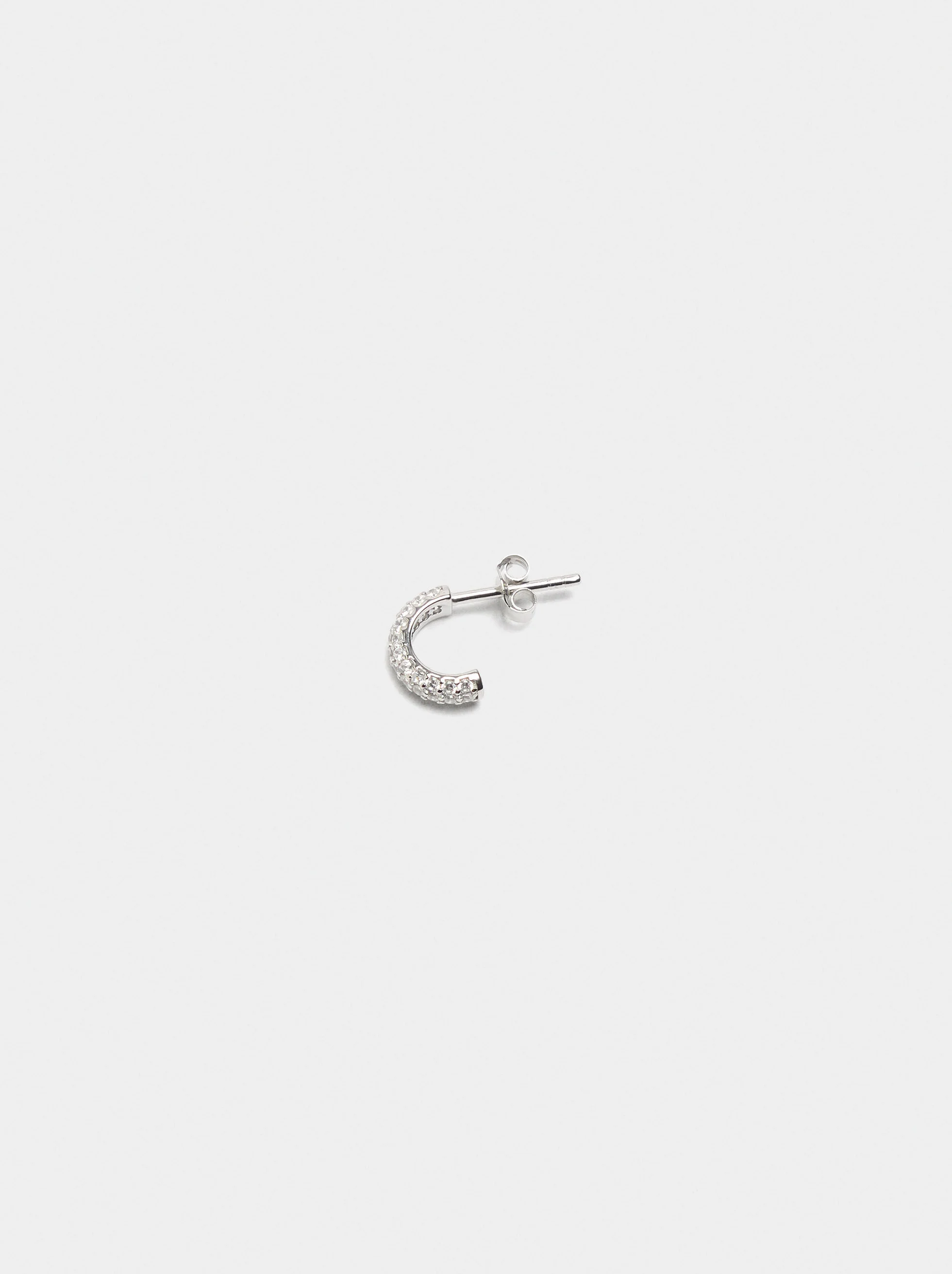 Enkel ring med zirkoner - 925 silver