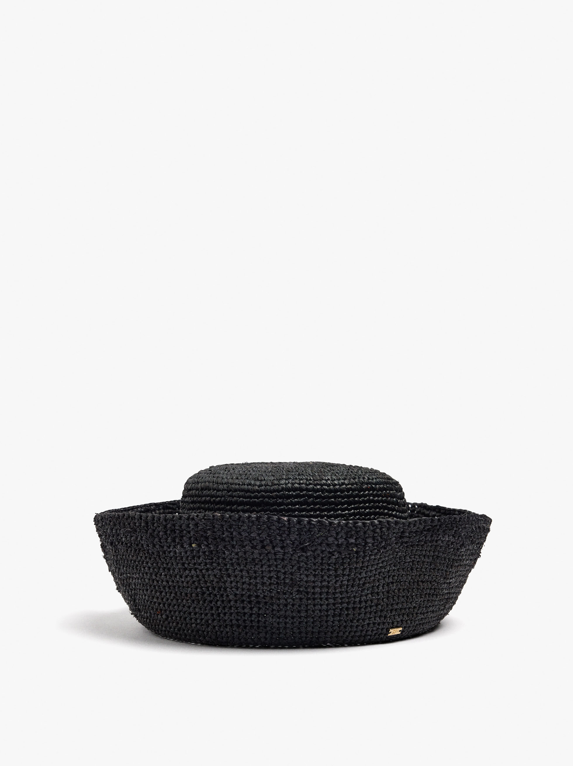 Pillboxhatt 100 % raffia
