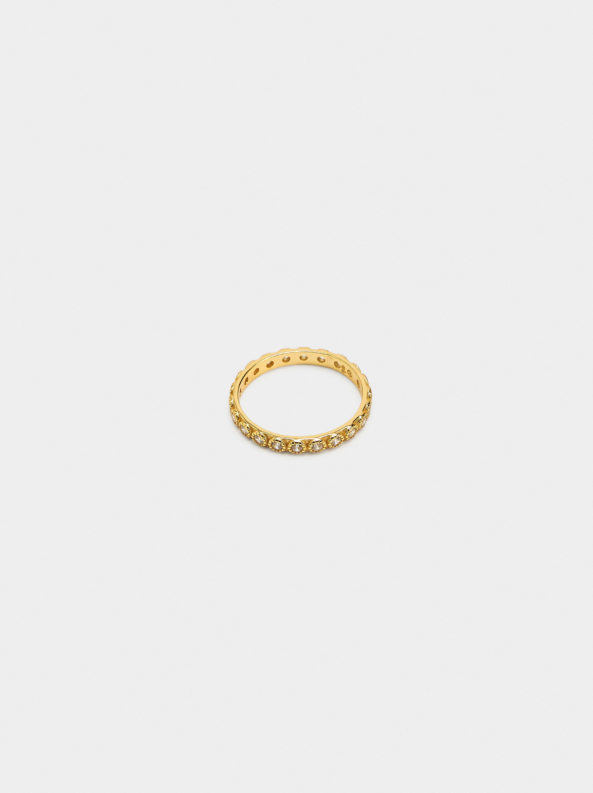 Anel med zirkoner - 925 sterling silver