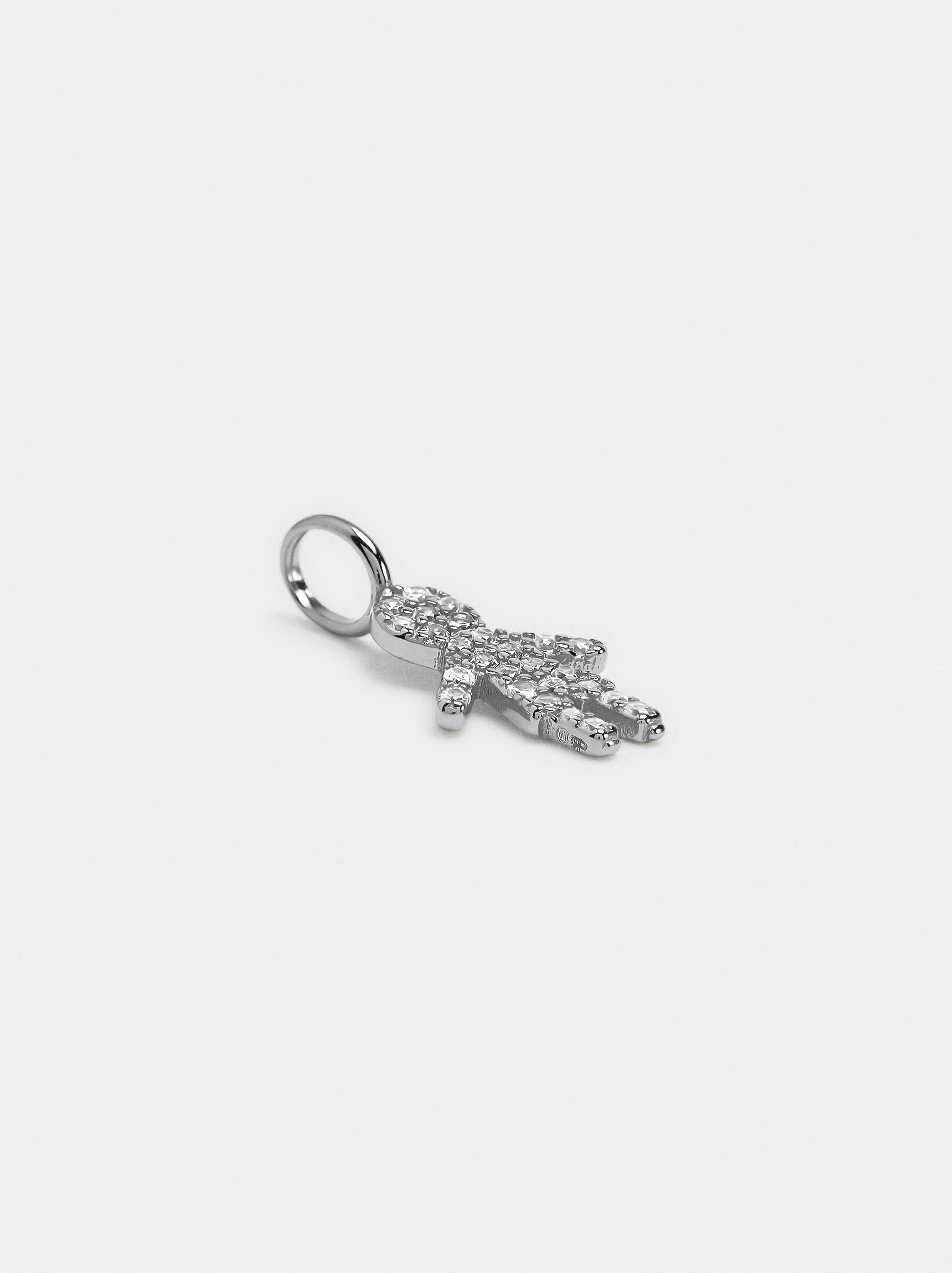 Charms för pojke med zirkoner - 925:s silver