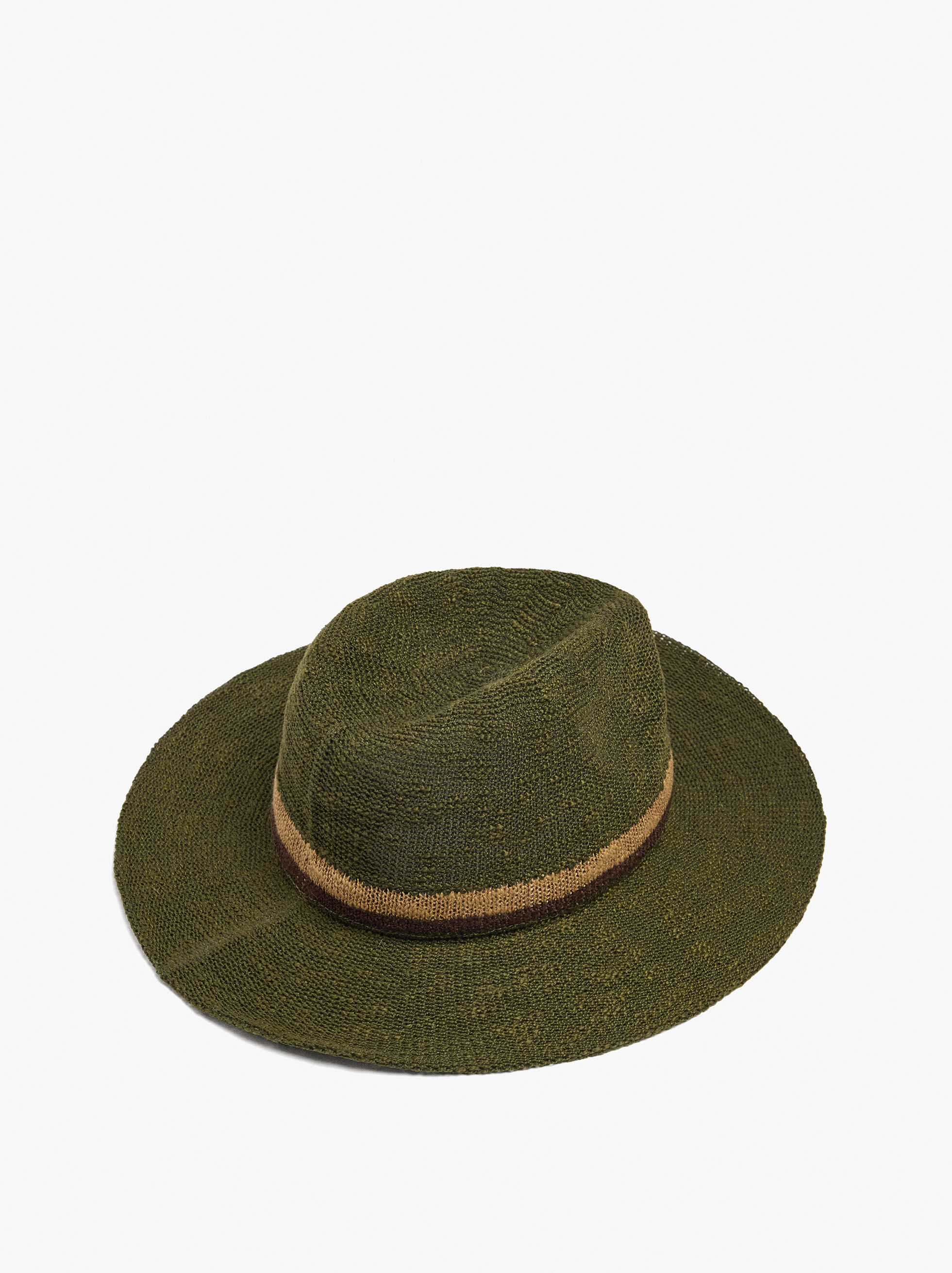 Maskhatt med tvåfärgad detalj