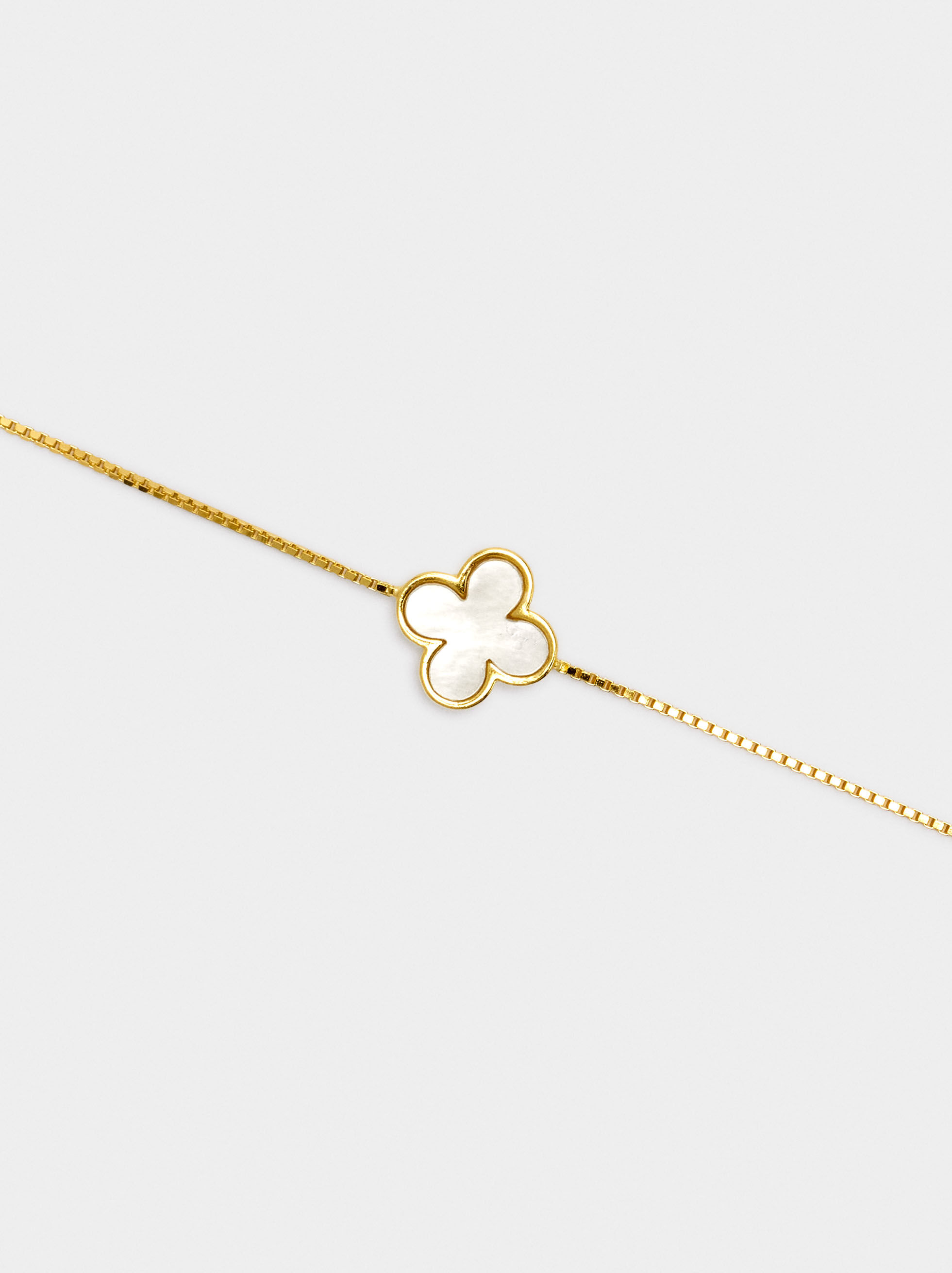 Trefoil hängande armband - 925 silver