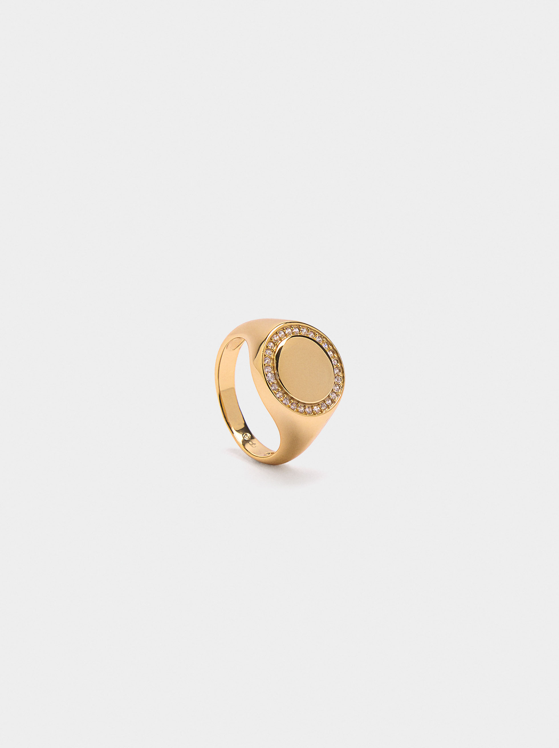 Anel med zirkonier - 925 silver